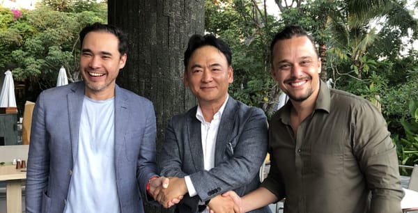 iflix chairman Patrick Grove, JTBC COO Yong Dal Kim, iflix group CEO Mark Britt