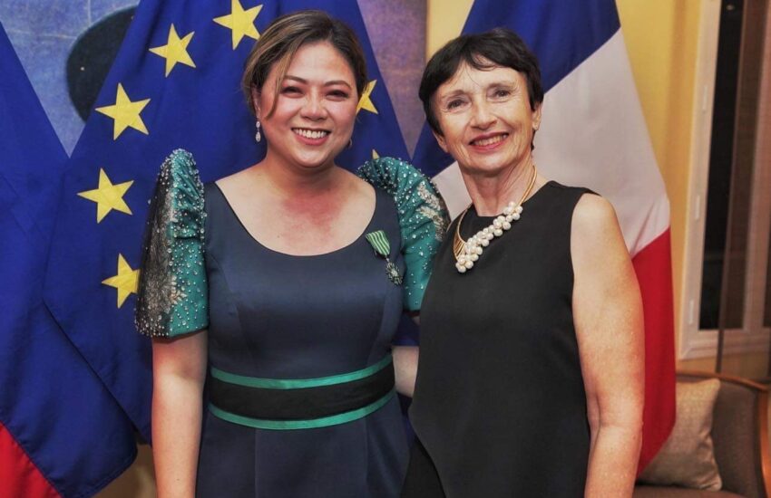 Liza Diño and French Ambassador to the Philippines Michele Boccoz